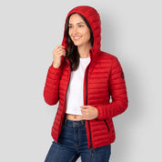 Chamarra Greenlander capitonada de pluma con gorro desmontable Mujer - Greenlander