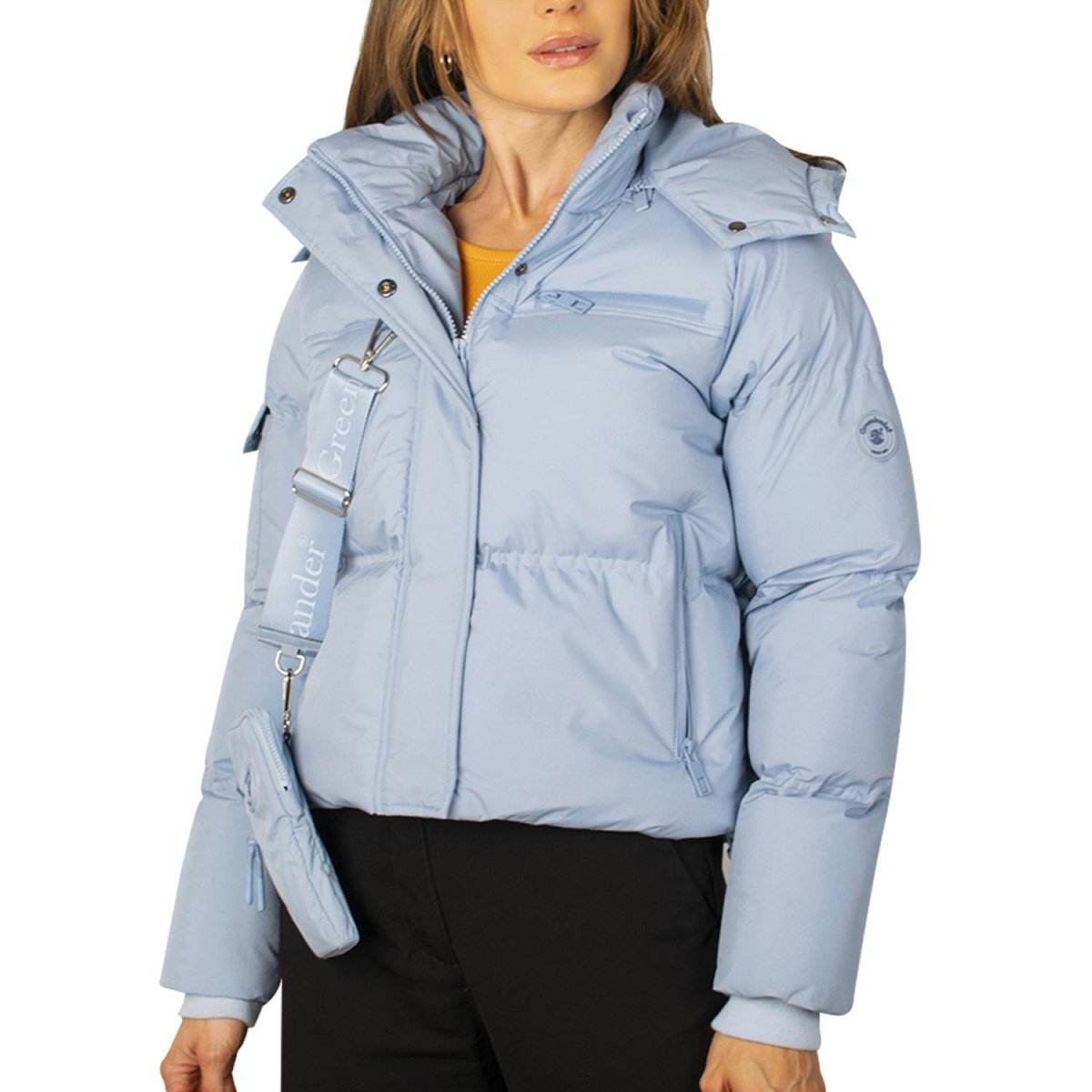 Chamarra Greenlander corta capitonada para mujer con capucha desmontable - Greenlander