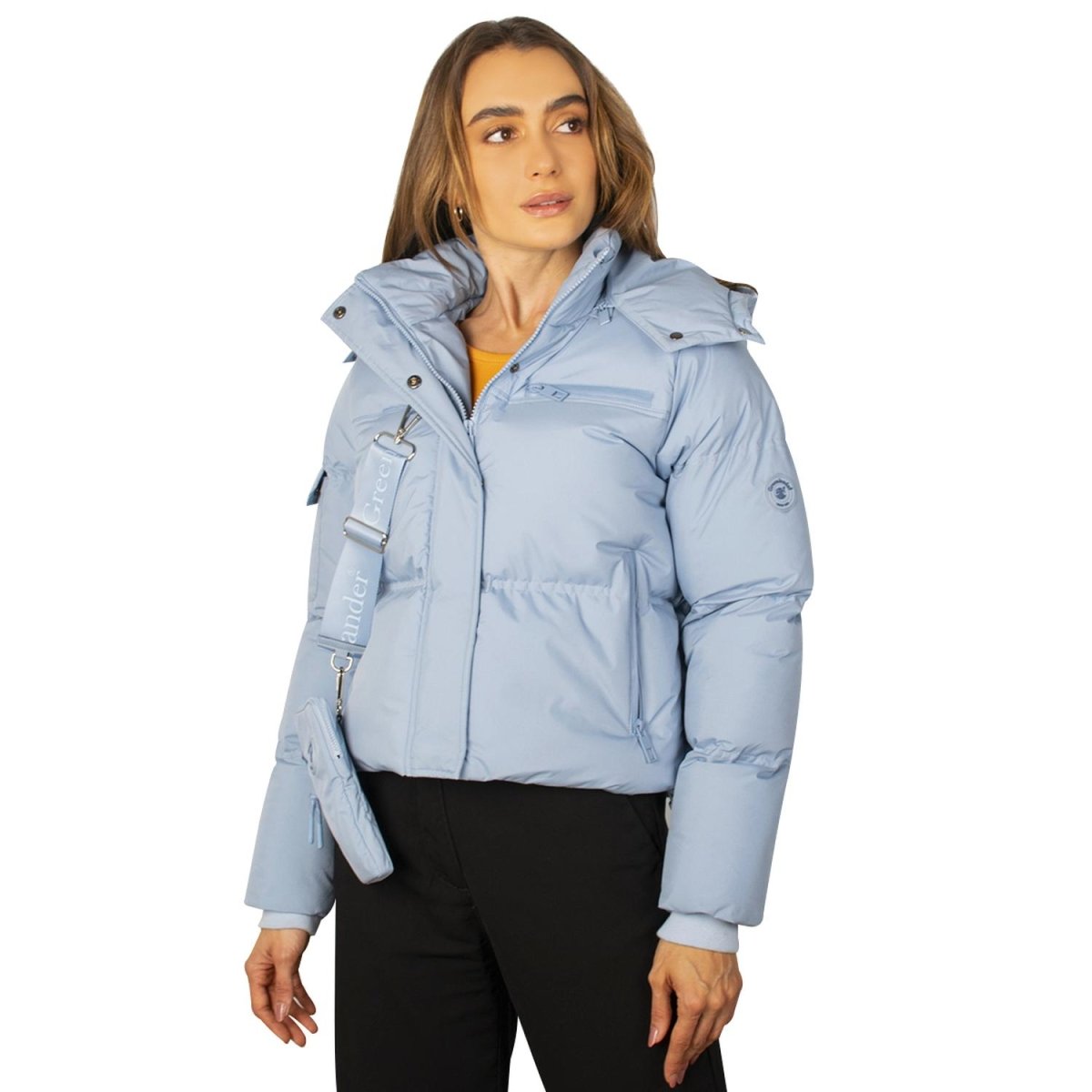 Chamarra Greenlander corta capitonada para mujer con capucha desmontable - Greenlander