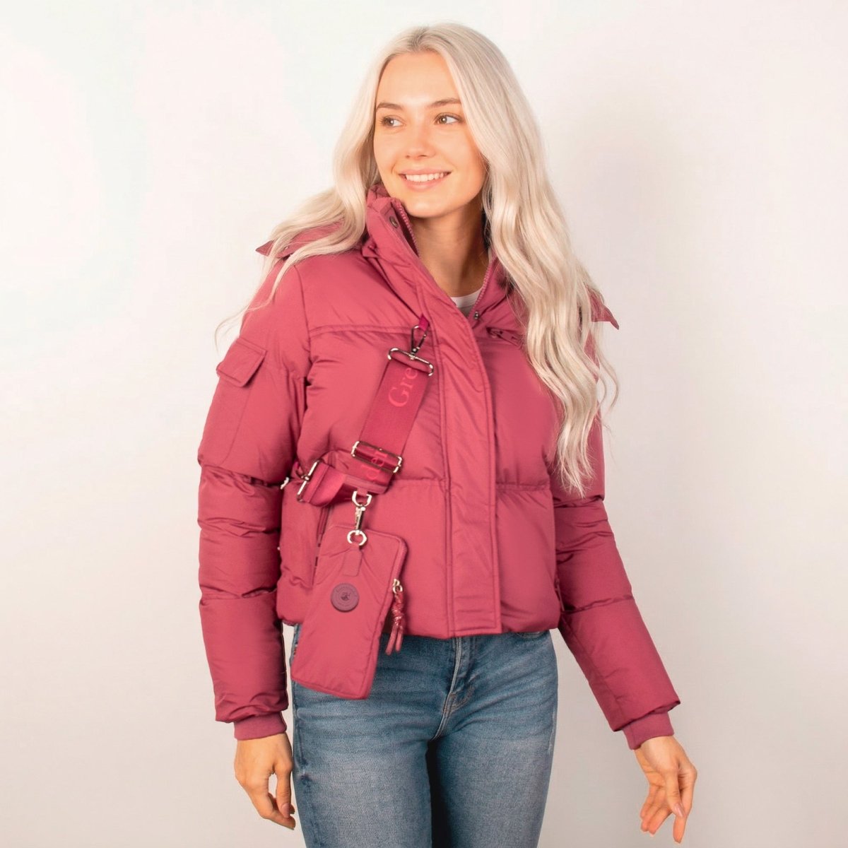 Chamarra Greenlander corta capitonada para mujer con capucha desmontable - Greenlander