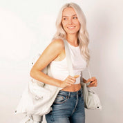 Chamarra Greenlander corta capitonada para mujer con capucha desmontable - Greenlander