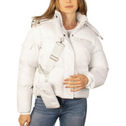 Chamarra Greenlander corta capitonada para mujer con capucha desmontable - Greenlander