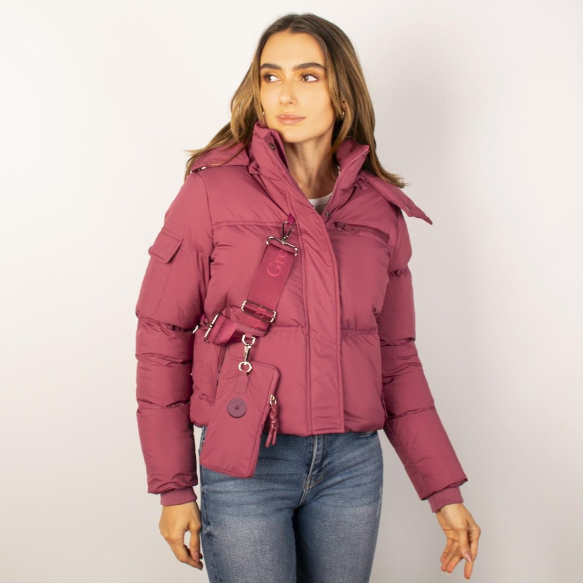 Chamarra Greenlander corta capitonada para mujer con capucha desmontable - Greenlander