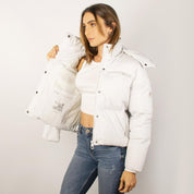 Chamarra Greenlander corta capitonada para mujer con capucha desmontable - Greenlander