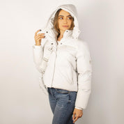 Chamarra Greenlander corta capitonada para mujer con capucha desmontable - Greenlander