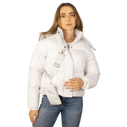 Chamarra Greenlander corta capitonada para mujer con capucha desmontable - Greenlander