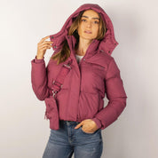 Chamarra Greenlander corta capitonada para mujer con capucha desmontable - Greenlander