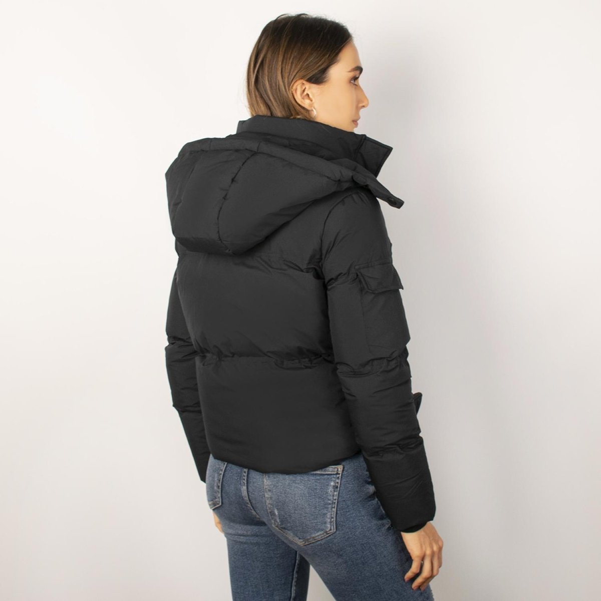 Chamarra Greenlander corta capitonada para mujer con capucha desmontable - Greenlander