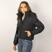 Chamarra Greenlander corta capitonada para mujer con capucha desmontable - Greenlander