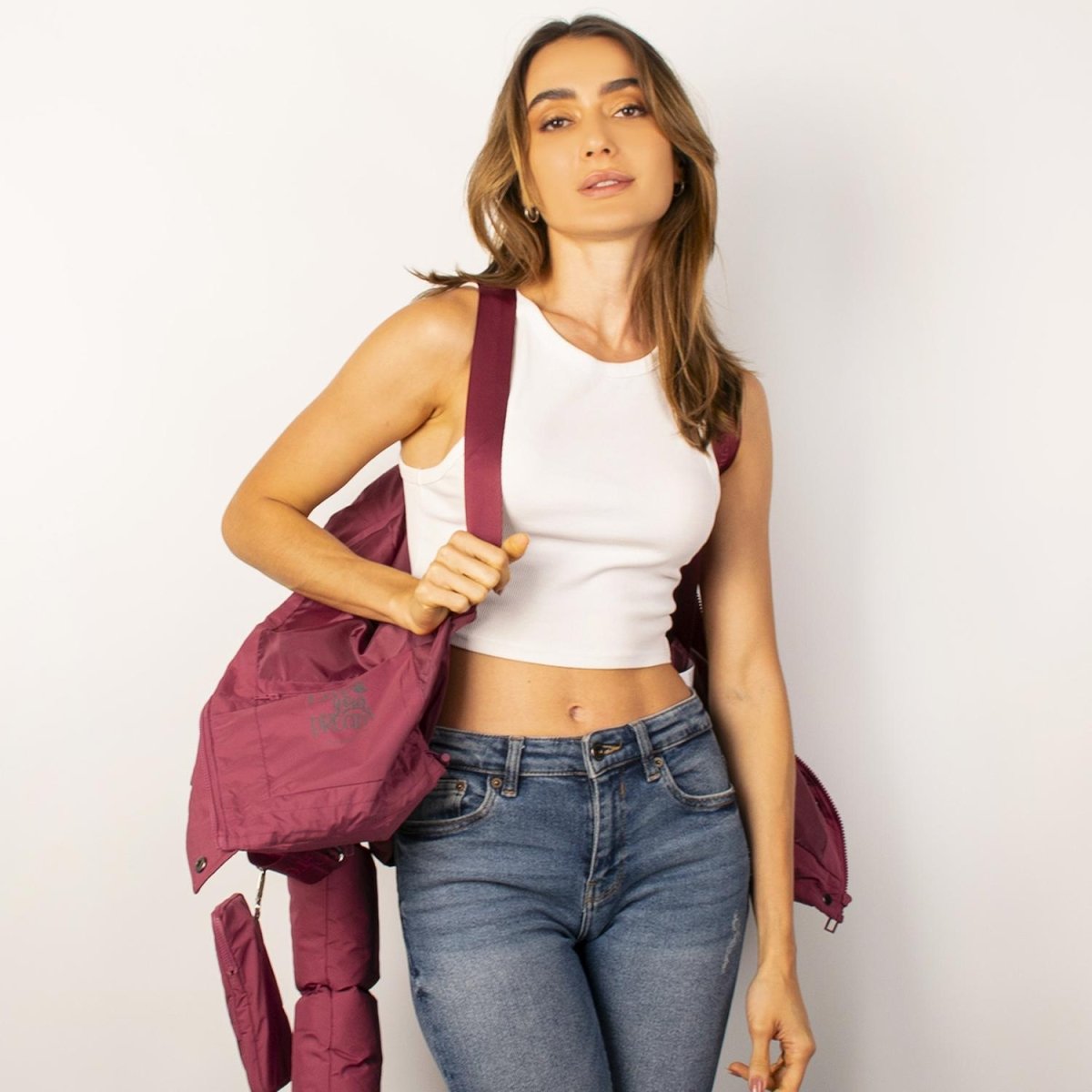 Chamarra Greenlander corta capitonada para mujer con capucha desmontable - Greenlander