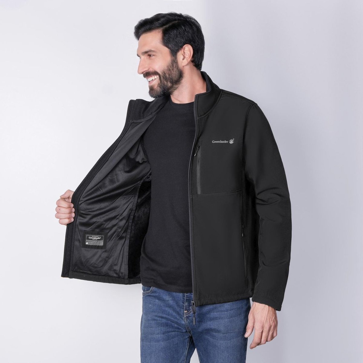 Chamarra Greenlander Cuello Alto con bolsillos al costado hombre - Greenlander