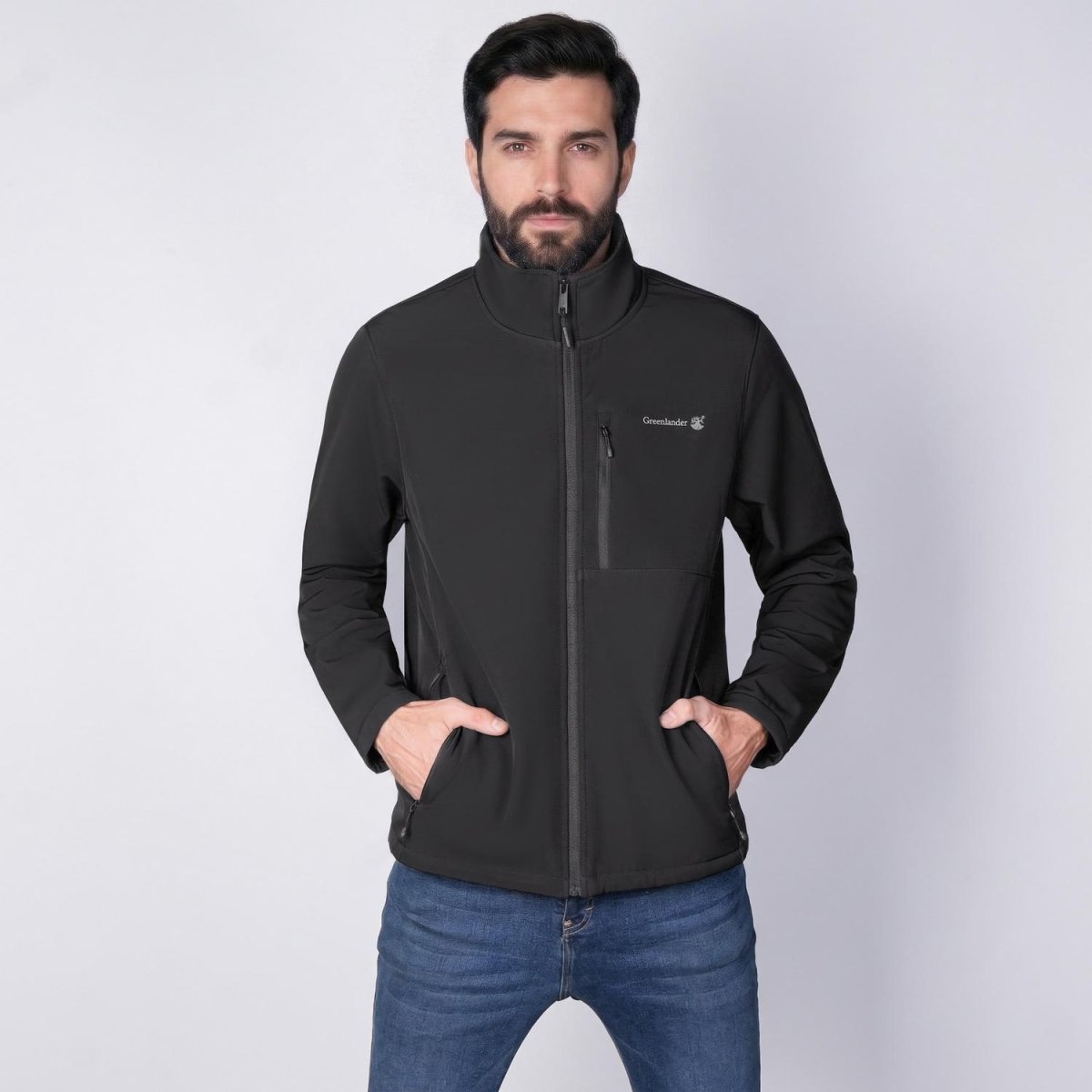 Chamarra Greenlander Cuello Alto con bolsillos al costado hombre - Greenlander