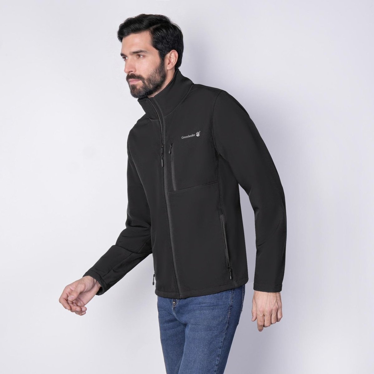 Chamarra Greenlander Cuello Alto con bolsillos al costado hombre - Greenlander