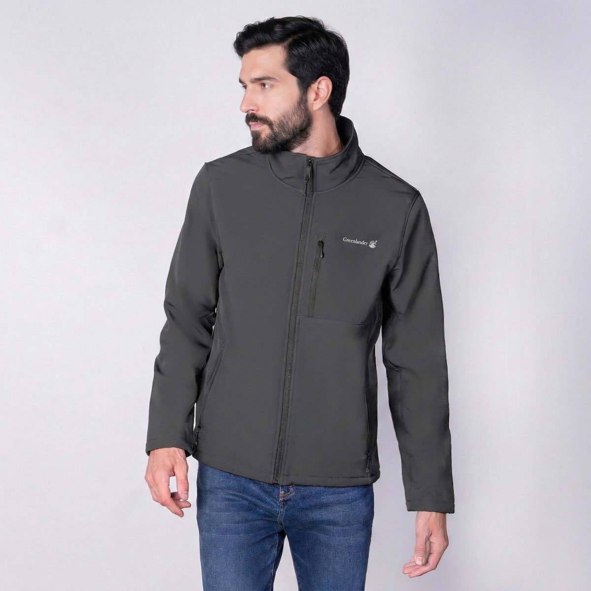 Chamarra Greenlander Cuello Alto con bolsillos al costado hombre - Greenlander