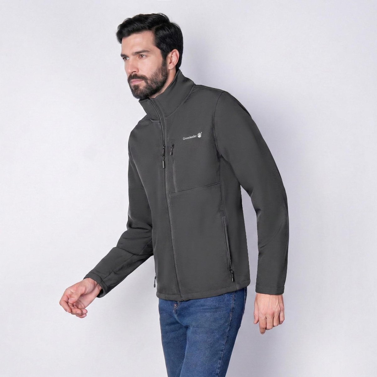 Chamarra Greenlander Cuello Alto con bolsillos al costado hombre - Greenlander