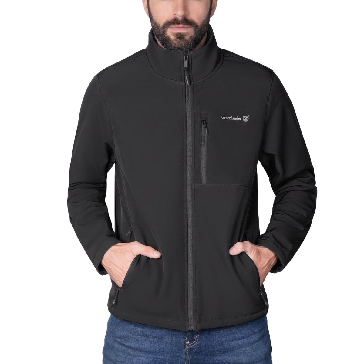Chamarra Greenlander Cuello Alto con bolsillos al costado hombre - Greenlander