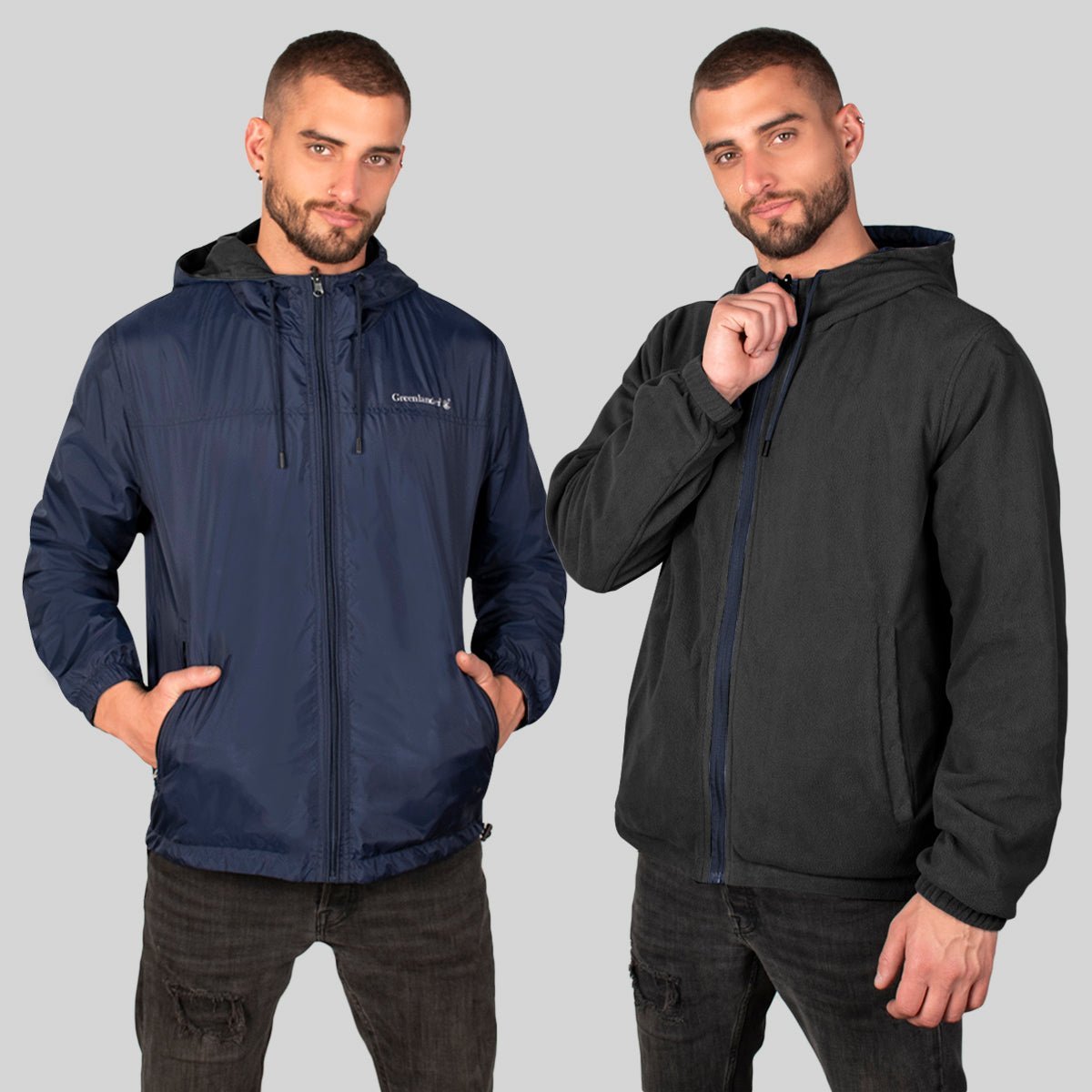 Chamarra Hombre con Gorro Doble Vista Greenlander - The Original Greenlander