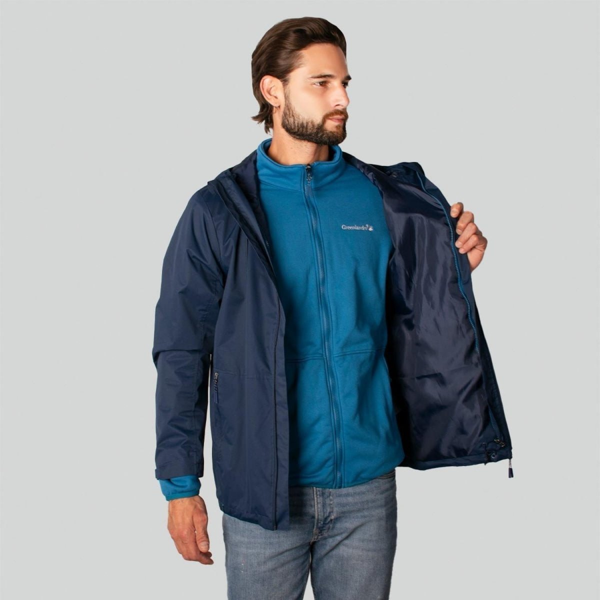 Chamarra Hombre Rompevientos 2 en 1 Greenlander - Greenlander