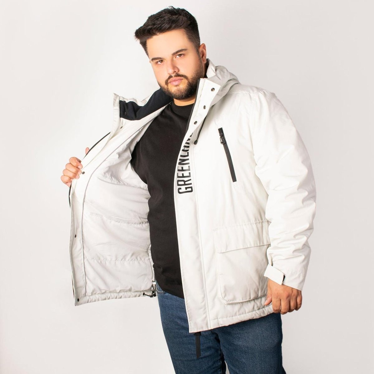Chamarra Hombre Rompevientos Tallas Extra Greenlander - Greenlander