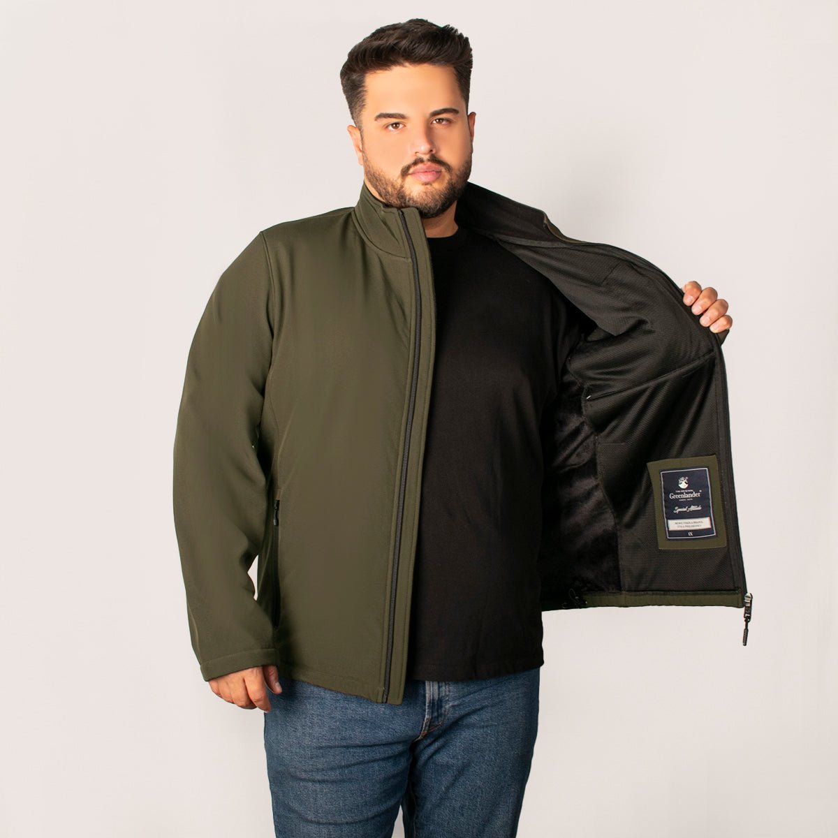 Chamarra Hombre Tallas Extra con Forro Polar Greenlander - The Original Greenlander