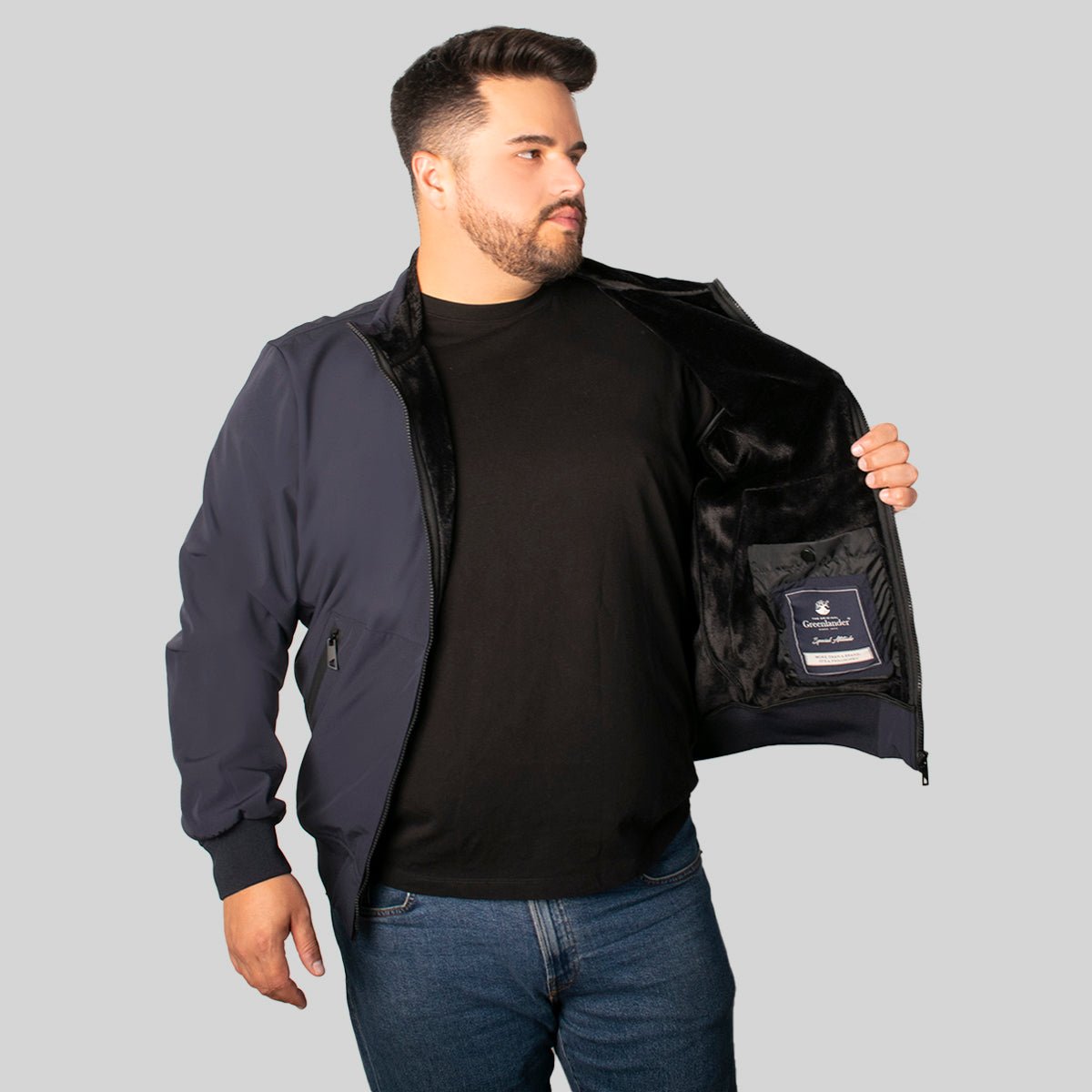 Chamarra Hombre Tallas Extra Softshell Ligera Con Forro Polar Greenlander - The Original Greenlander