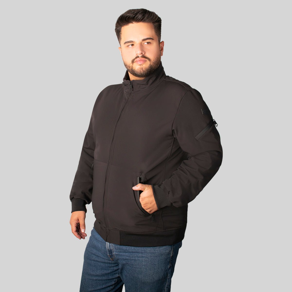 Chamarra Hombre Tallas Extra Softshell Ligera Con Forro Polar Greenlander - The Original Greenlander