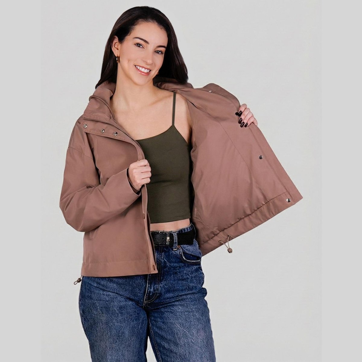 Chamarra impermeable para dama con gorro Greenlander - Greenlander