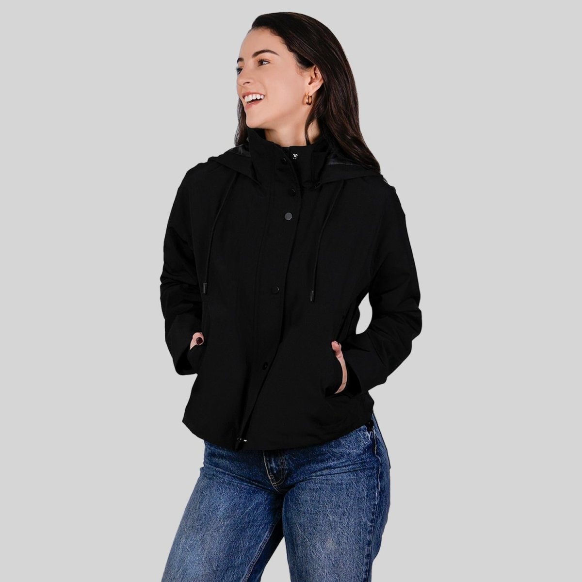 Chamarra impermeable para dama con gorro Greenlander - Greenlander