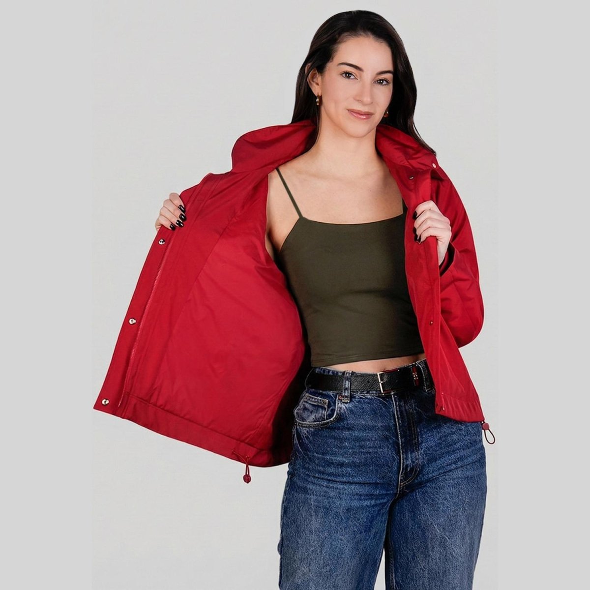 Chamarra impermeable para dama con gorro Greenlander - Greenlander