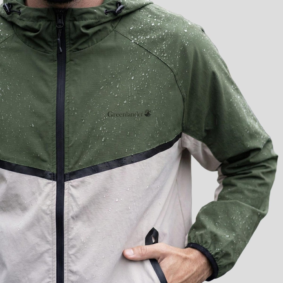 Chamarra impermeable para hombre cn capucha Greenlander - Greenlander