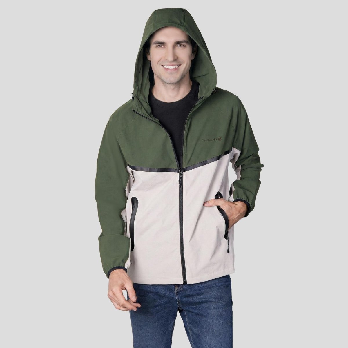 Chamarra impermeable para hombre cn capucha Greenlander - Greenlander