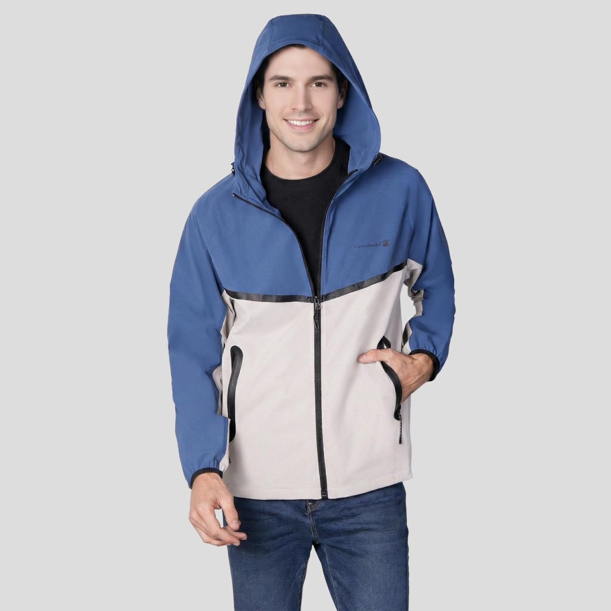 Chamarra impermeable para hombre cn capucha Greenlander - Greenlander
