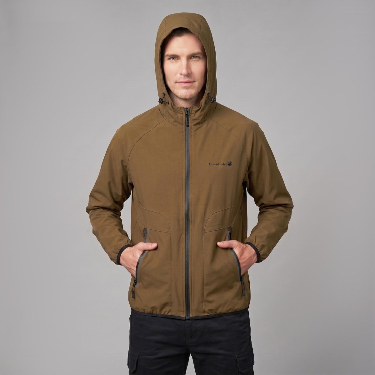 Chamarra impermeable para hombre con capucha Greenlander - Greenlander