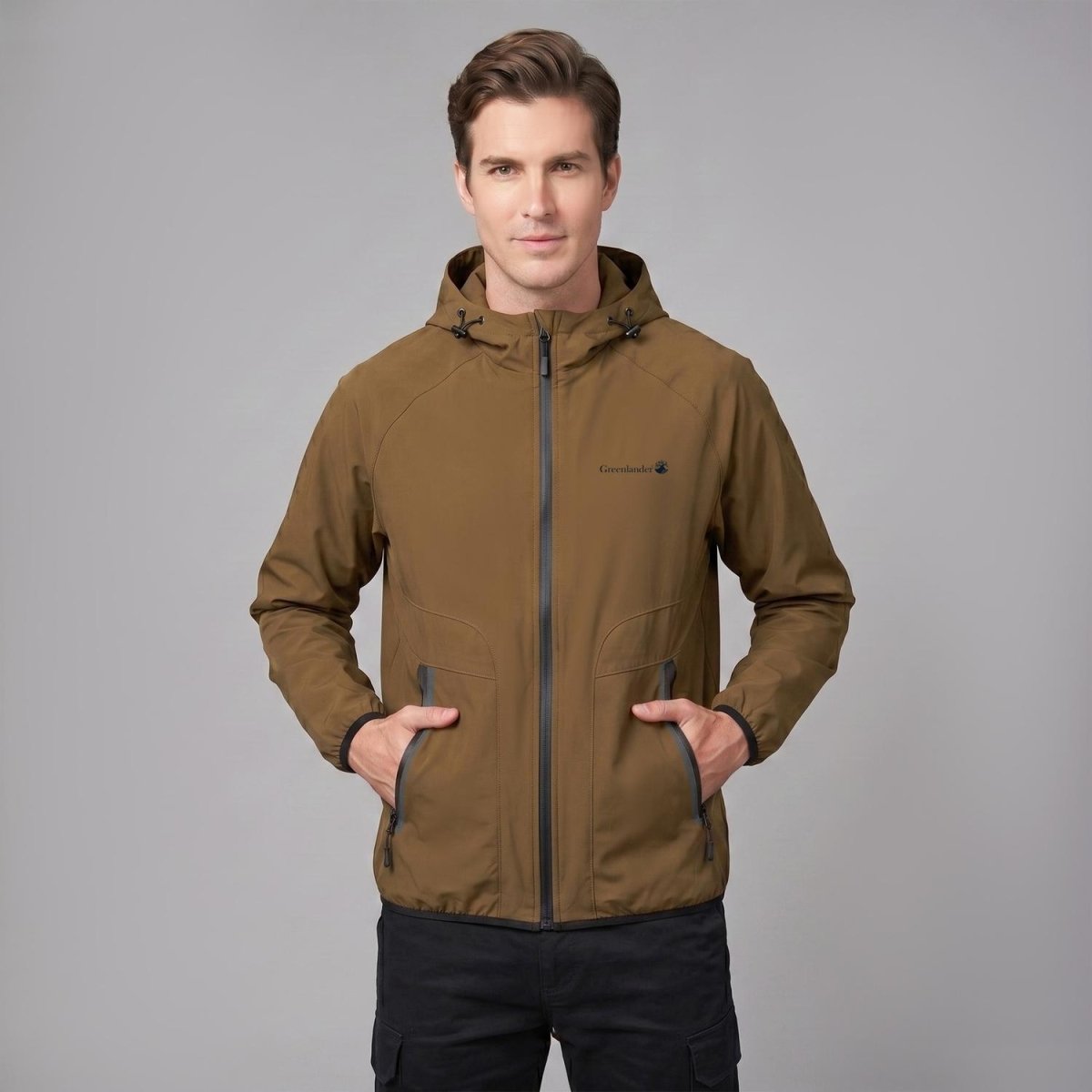 Chamarra impermeable para hombre con capucha Greenlander - Greenlander