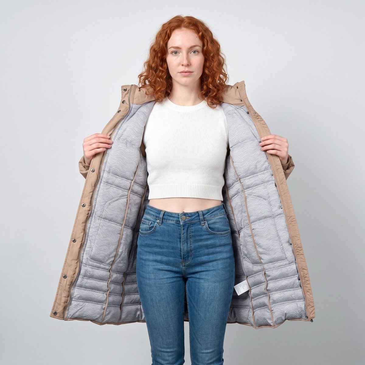Chamarra Larga Acolchada para Mujer con Capucha | Greenlander - Greenlander