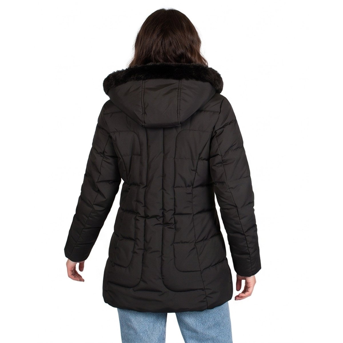 Chamarra Larga Acolchada para Mujer con Gorro y Cierre | Greenlander - Greenlander