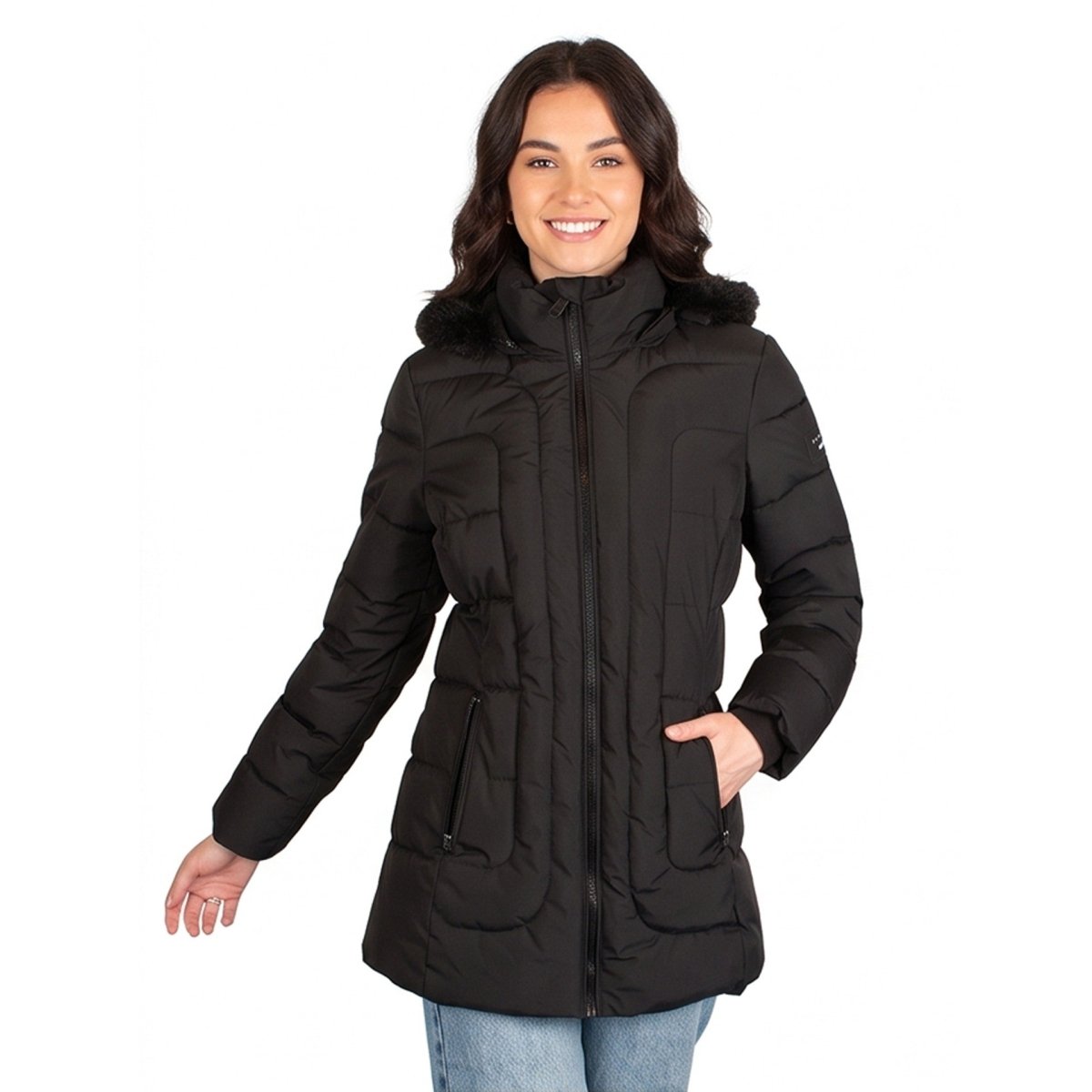 Chamarra Larga Acolchada para Mujer con Gorro y Cierre | Greenlander - Greenlander