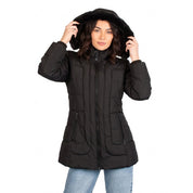 Chamarra Larga Acolchada para Mujer con Gorro y Cierre | Greenlander - Greenlander