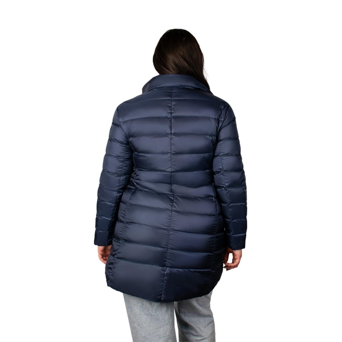 Chamarra Larga Capitonada De Pluma Mujer Plus Size - Greenlander