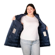 Chamarra Larga Capitonada De Pluma Mujer Plus Size - Greenlander