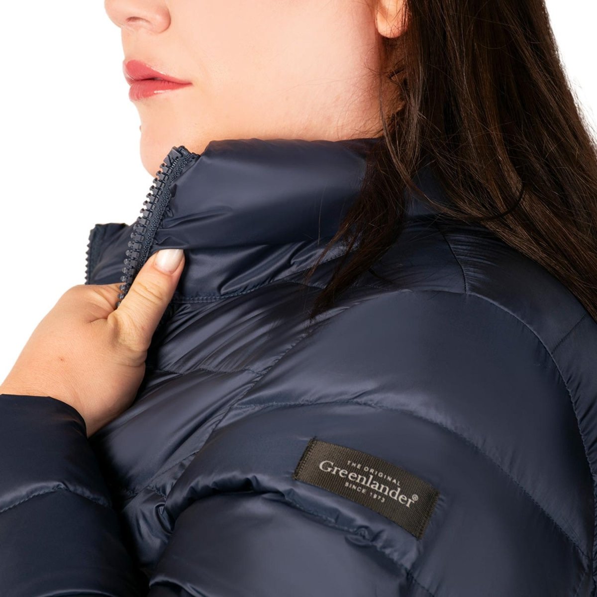 Chamarra Larga Capitonada De Pluma Mujer Plus Size - Greenlander