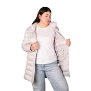 Chamarra Larga Capitonada De Pluma Mujer Plus Size - Greenlander