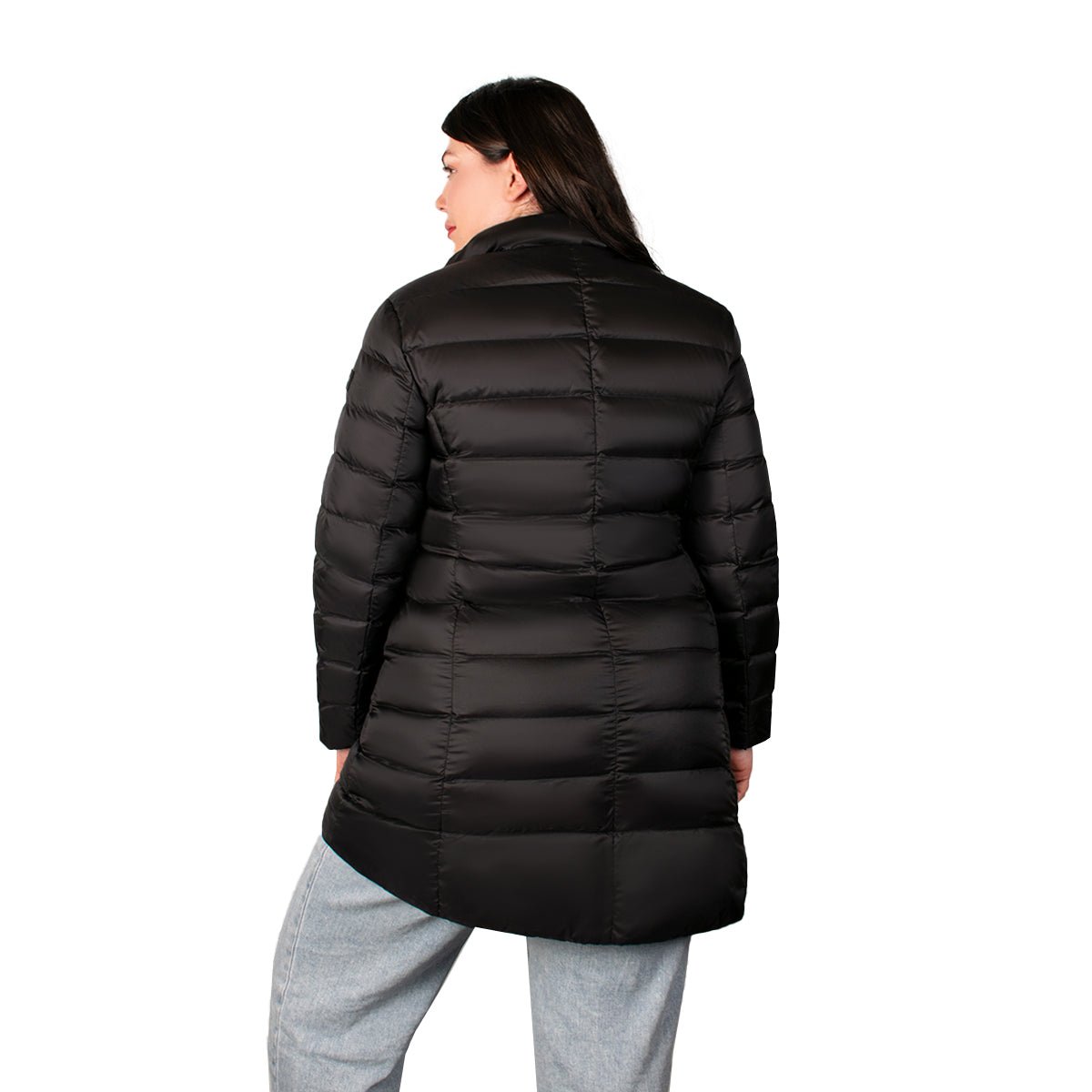 Chamarra Larga Capitonada De Pluma Mujer Plus Size - The Original Greenlander