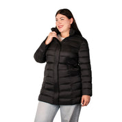 Chamarra Larga Capitonada De Pluma Mujer Plus Size - The Original Greenlander