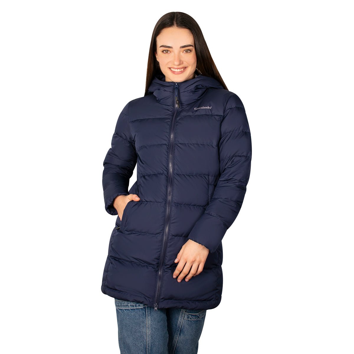 Chamarra Larga Capitonada de Pluma para Mujer - The Original Greenlander