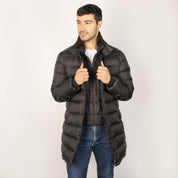 Chamarra larga capitonada para hombre con capucha desmontable Greenlander - Greenlander