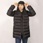 Chamarra larga capitonada para hombre con capucha desmontable Greenlander - Greenlander