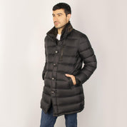 Chamarra larga capitonada para hombre con capucha desmontable Greenlander - Greenlander