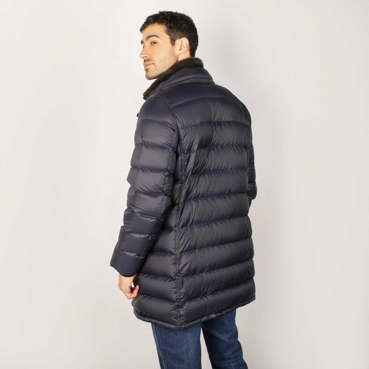 Chamarra larga capitonada para hombre con capucha desmontable Greenlander - Greenlander