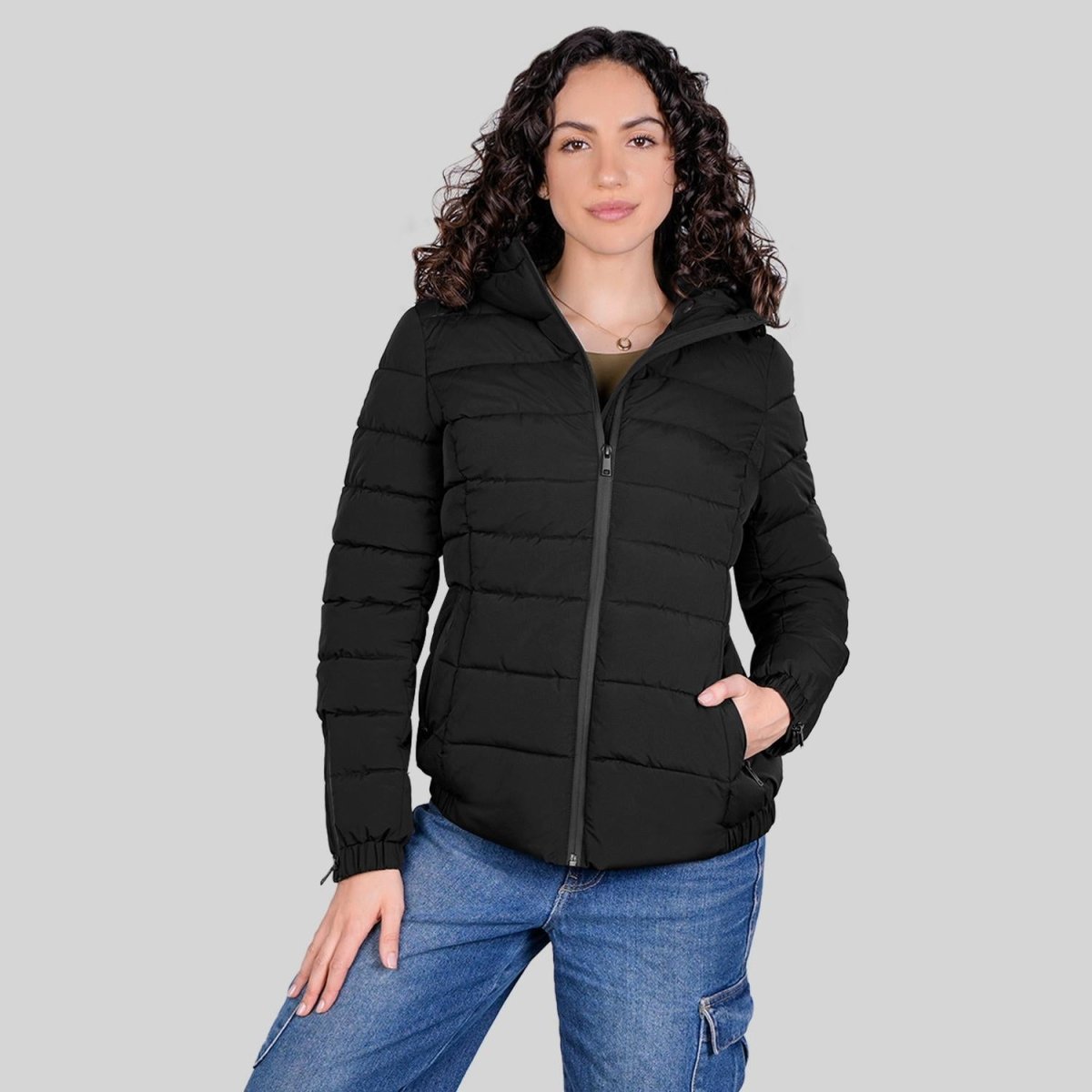 Chamarra larga capitonada para mujer con bolsillos al costadoGreenlander - Greenlander